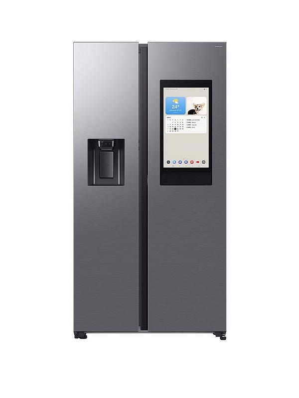Samsung Series 8 On-device Bixby RS80F66KBFEU Wifi Connected Plumbed Total No Frost American Fridge Freezer - Black - B Rated